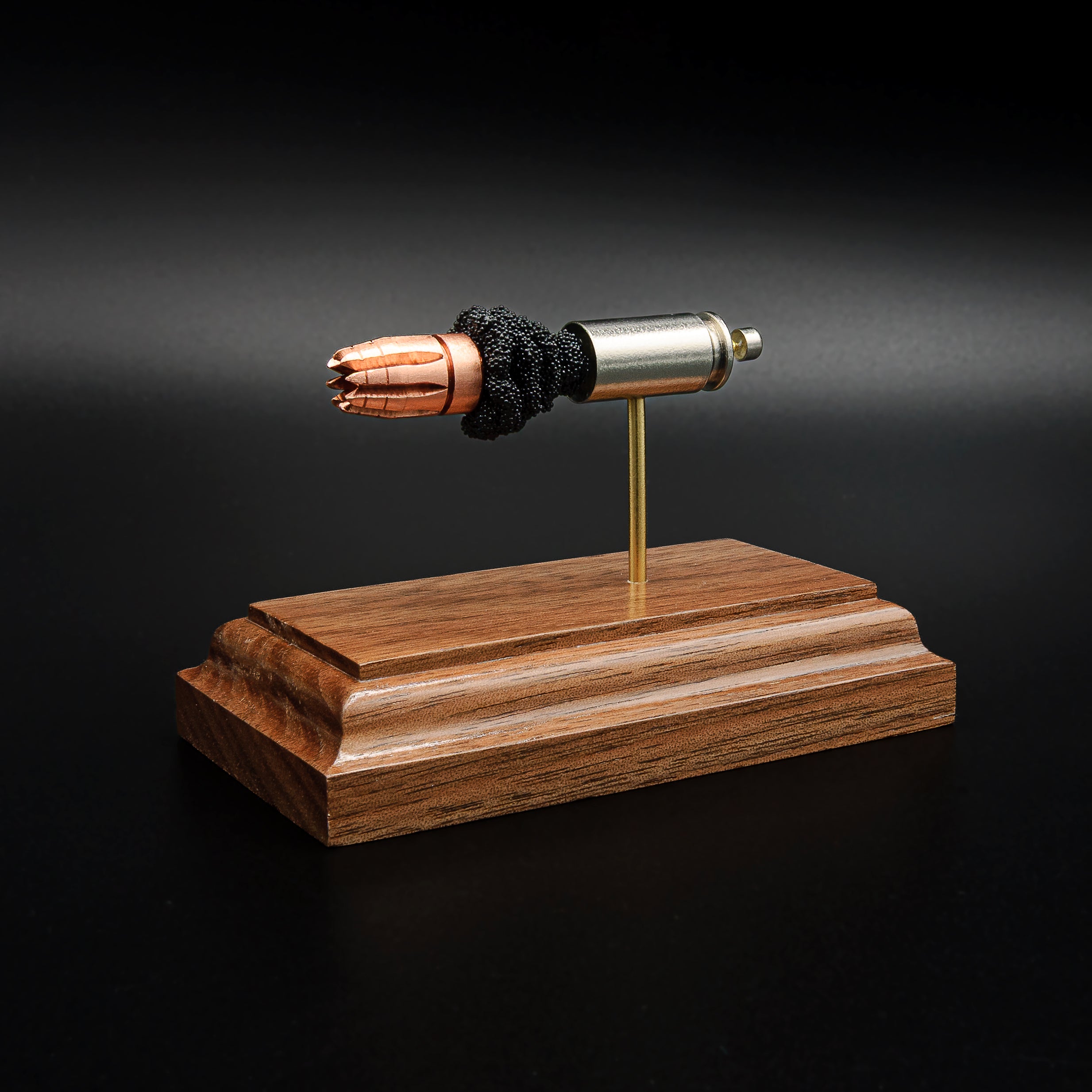 40 S&W G2 Research RIP cartridge anatomy display highlighting bullet and powder components