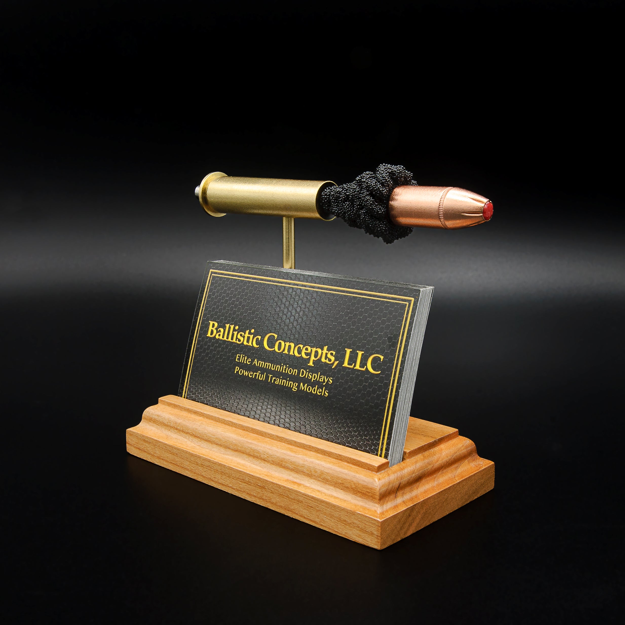 Business Card Holder - Rifle Caliber Display - Expanded Cartridge Anatomy Model (Pick Your Cal)