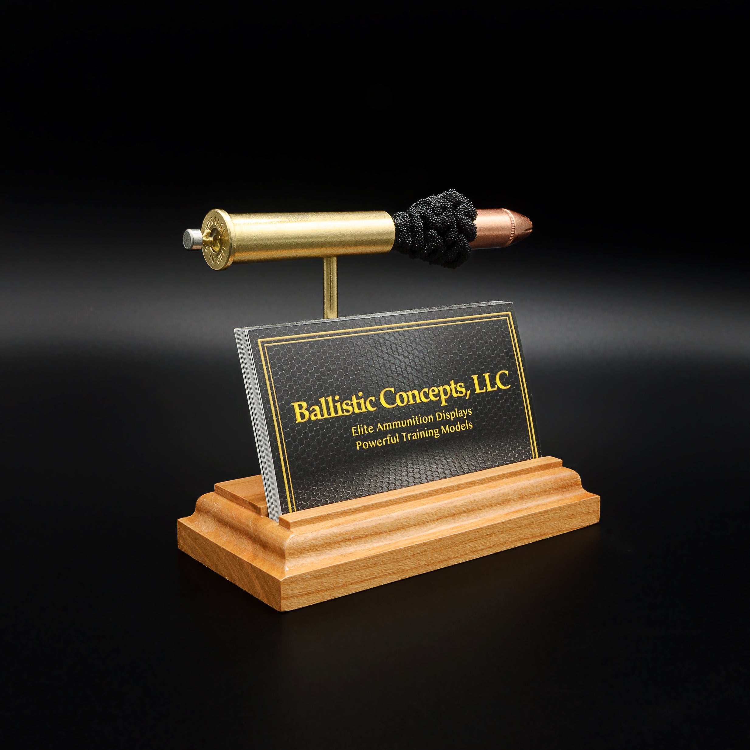 Business Card Holder - Rifle Caliber Display - Expanded Cartridge Anatomy Model (Pick Your Cal)