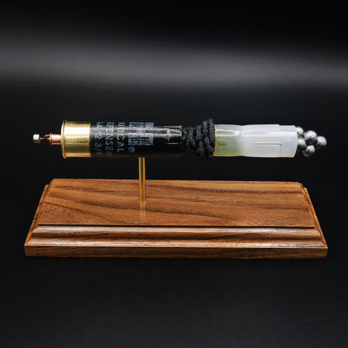 12 gauge Hornady Critical Defense buckshot cartridge model showing separated shell components