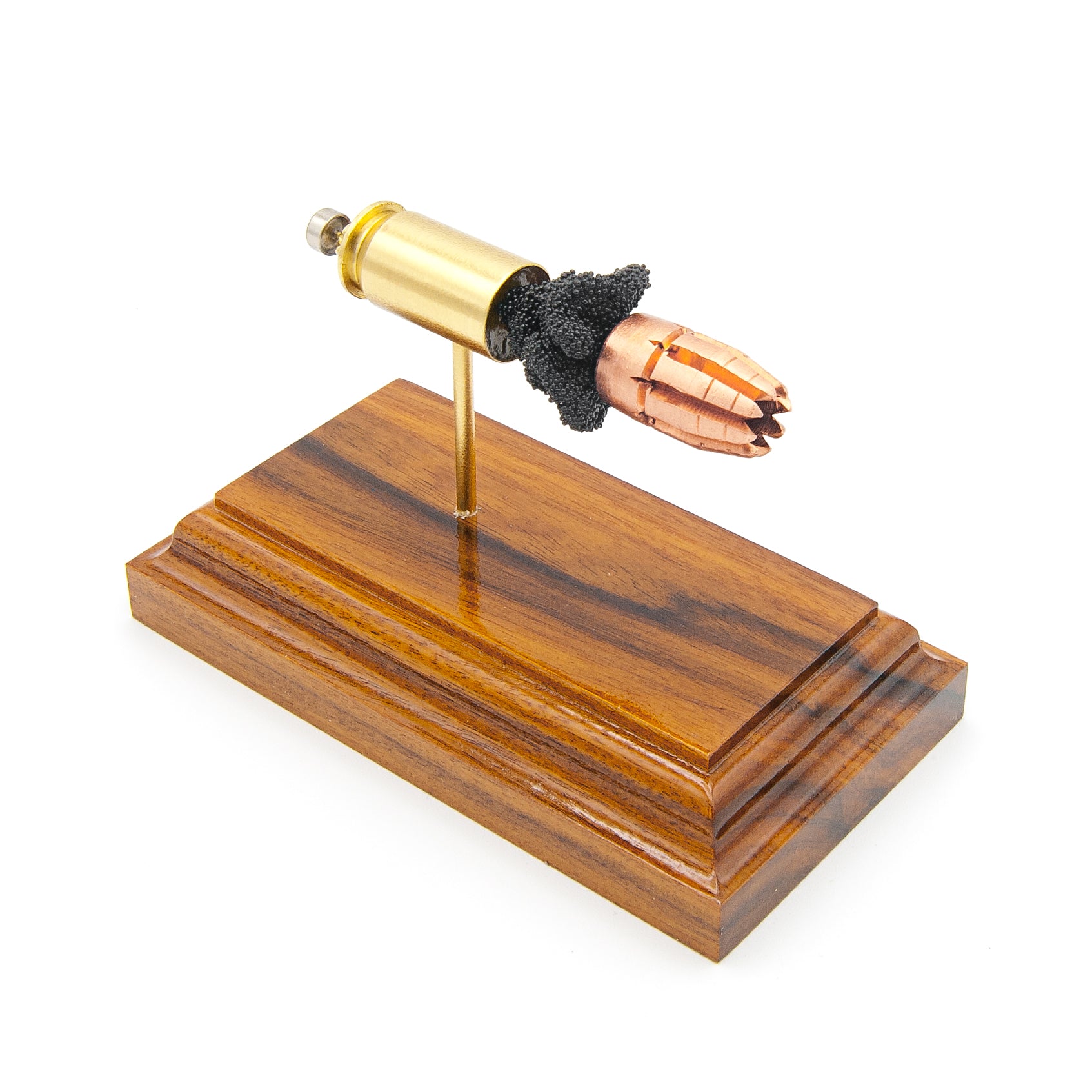 Handcrafted 45 ACP expanded round teaching display