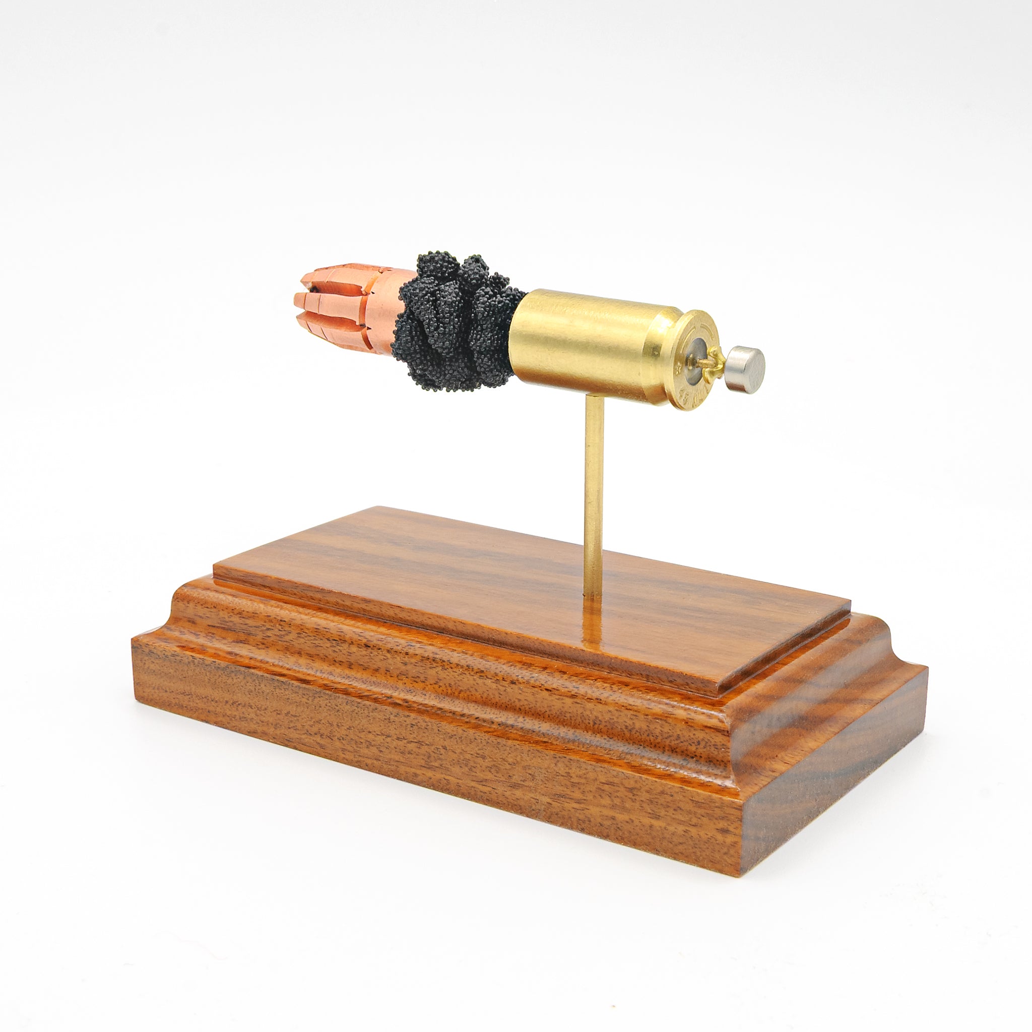 Handcrafted 45 ACP expanded round teaching display