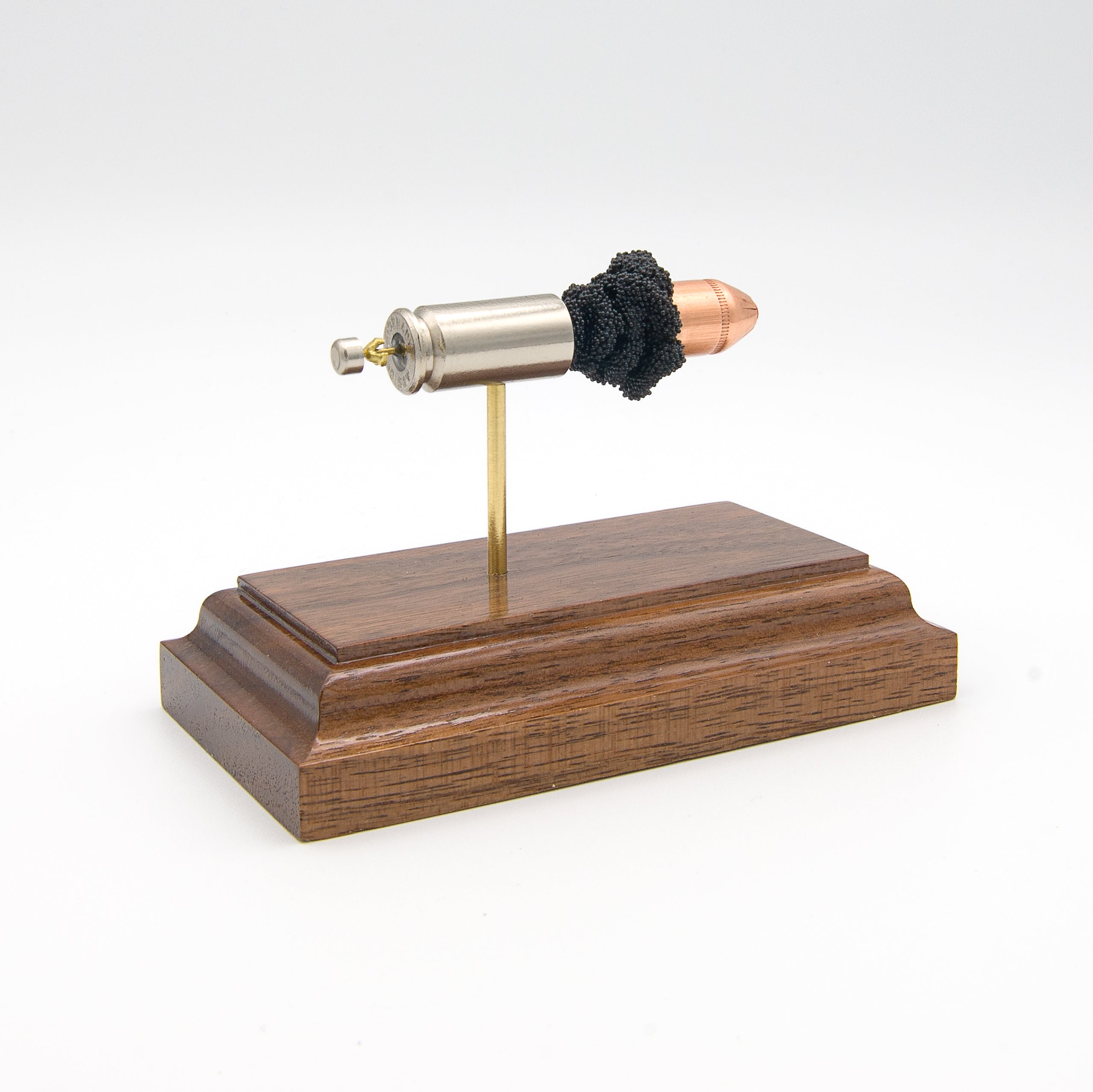 Exploded view of 40 S&W 165gr FTX defensive cartridge anatomy