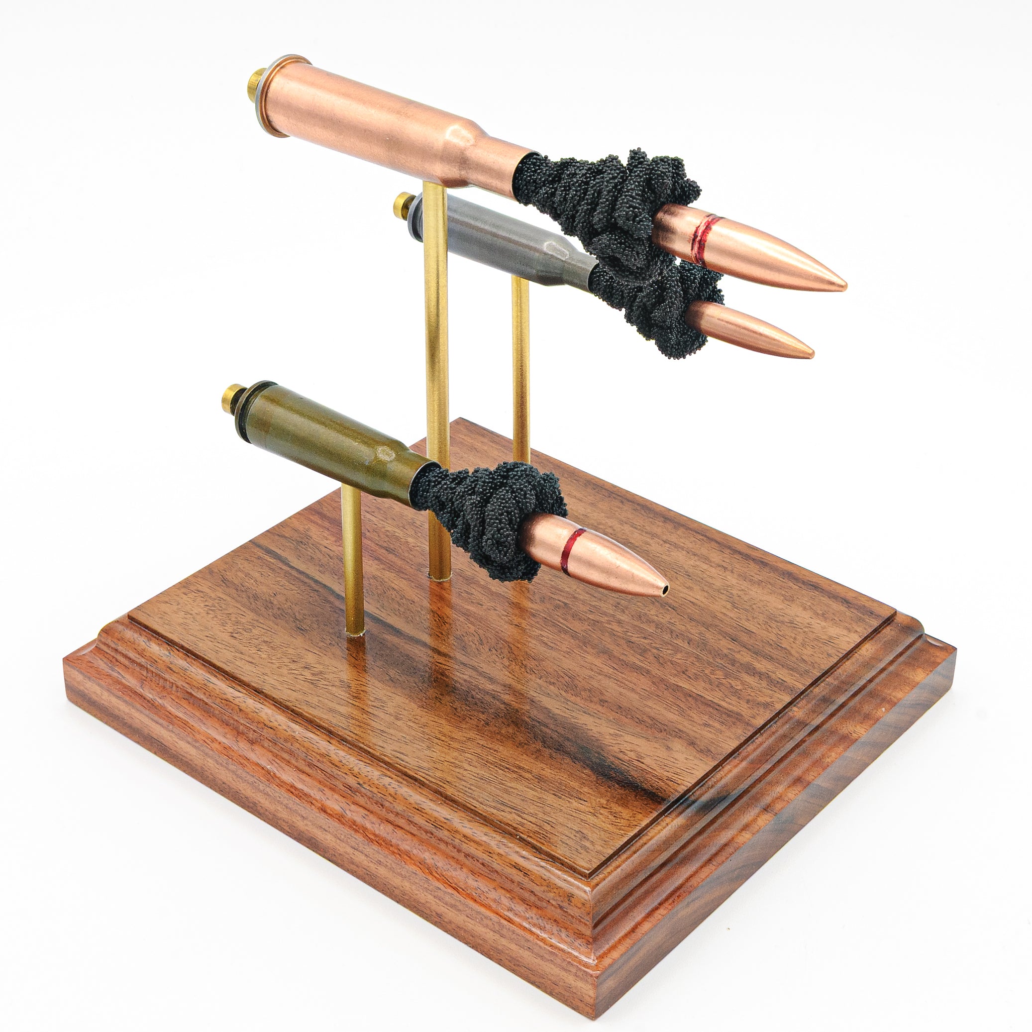 Triple-Caliber Soviet Rifle Display - 7.62x54R / 7.62x39mm / 5.45x39mm - Exploded Cartridge Anatomy Model
