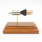 45 Auto +P Federal 230gr HST JHP expanded cartridge display model on hardwood base