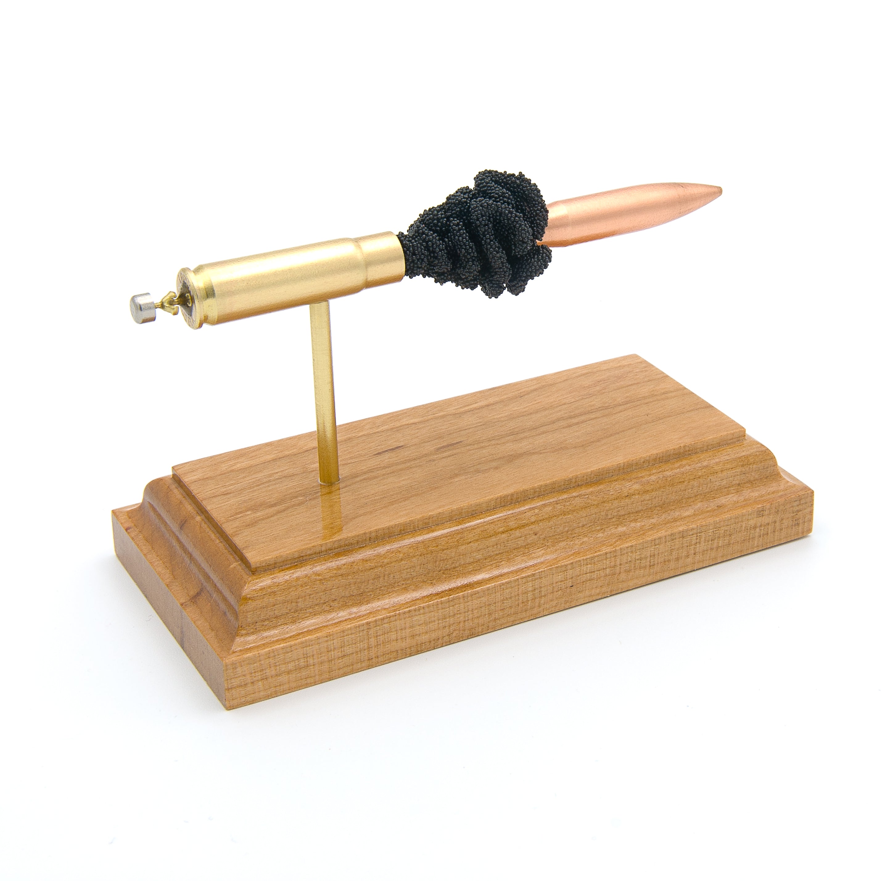 Handmade 300 Blackout cartridge display for shooters desk display