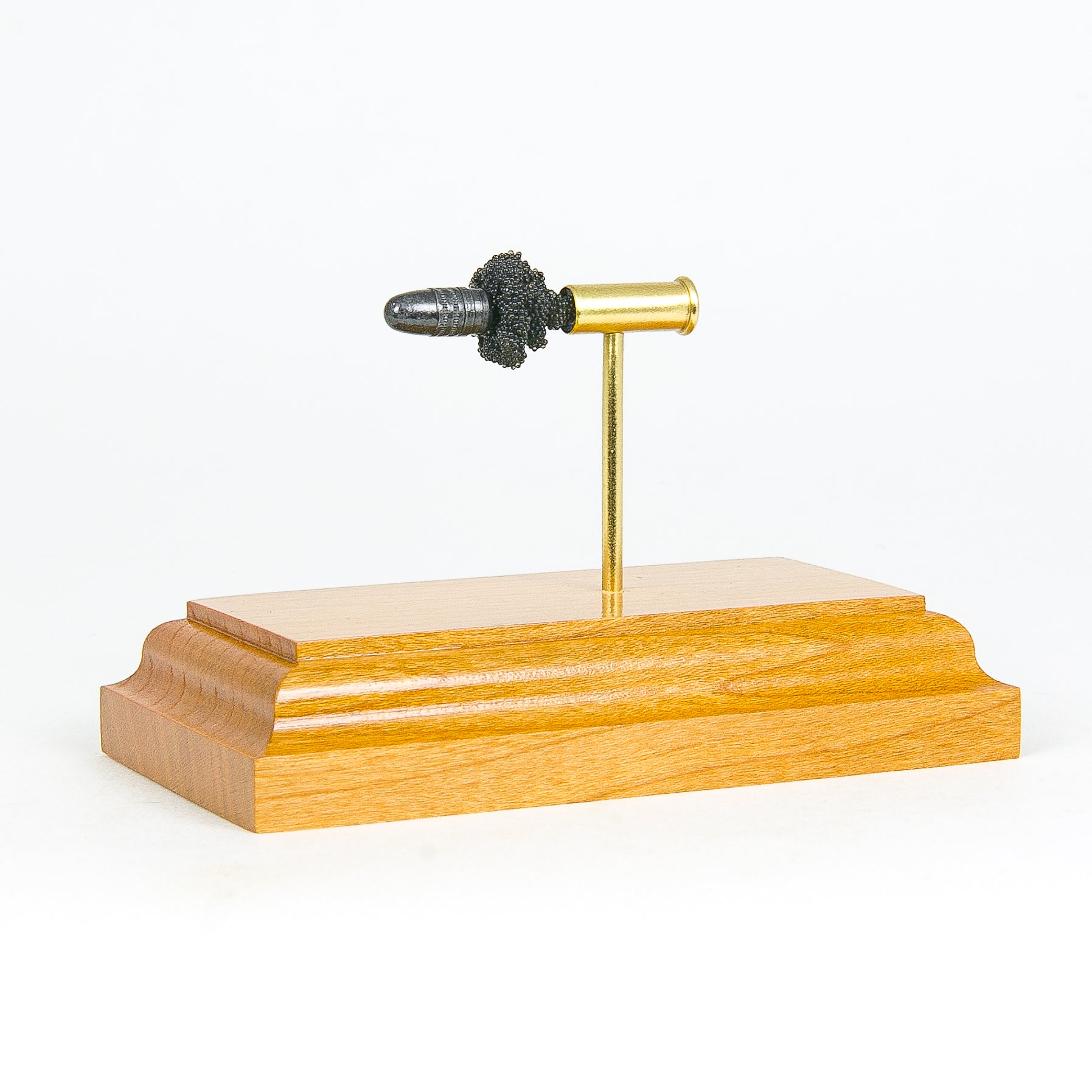 Exploded view of 22 Long Rifle rimfire cartridge anatomy