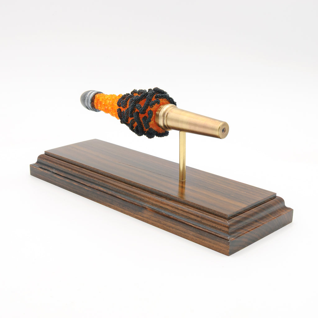 READY TO SHIP - Rare .54 Burnside FirePowder Expanded Cartridge Display - Civil War Burnside Carbine Cartridge on Bolivian Rosewood Base