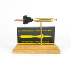 Business Card Holder - Rifle Caliber Display - Expanded Cartridge Anatomy Model (Pick Your Cal)