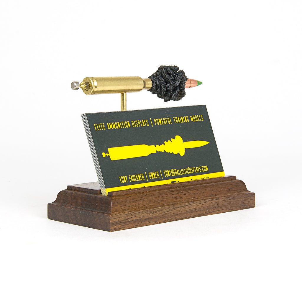 Business Card Holder - Rifle Caliber Display - Expanded Cartridge Anatomy Model (Pick Your Cal)