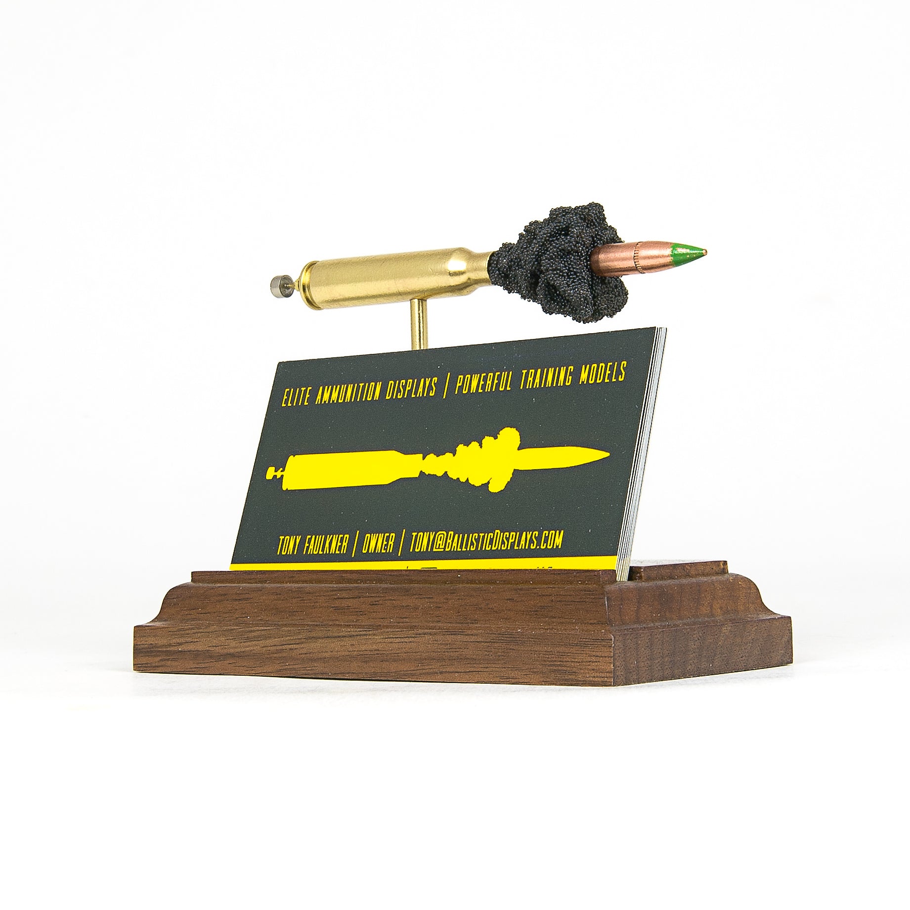 Business Card Holder - Rifle Caliber Display - Expanded Cartridge Anatomy Model (Pick Your Cal)