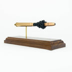 Expanded 375 H&H Magnum Hornady DGX cartridge display on hardwood base