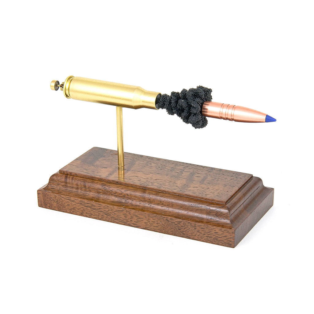 Handmade 7.62x51mm cartridge display for military and law enforcement