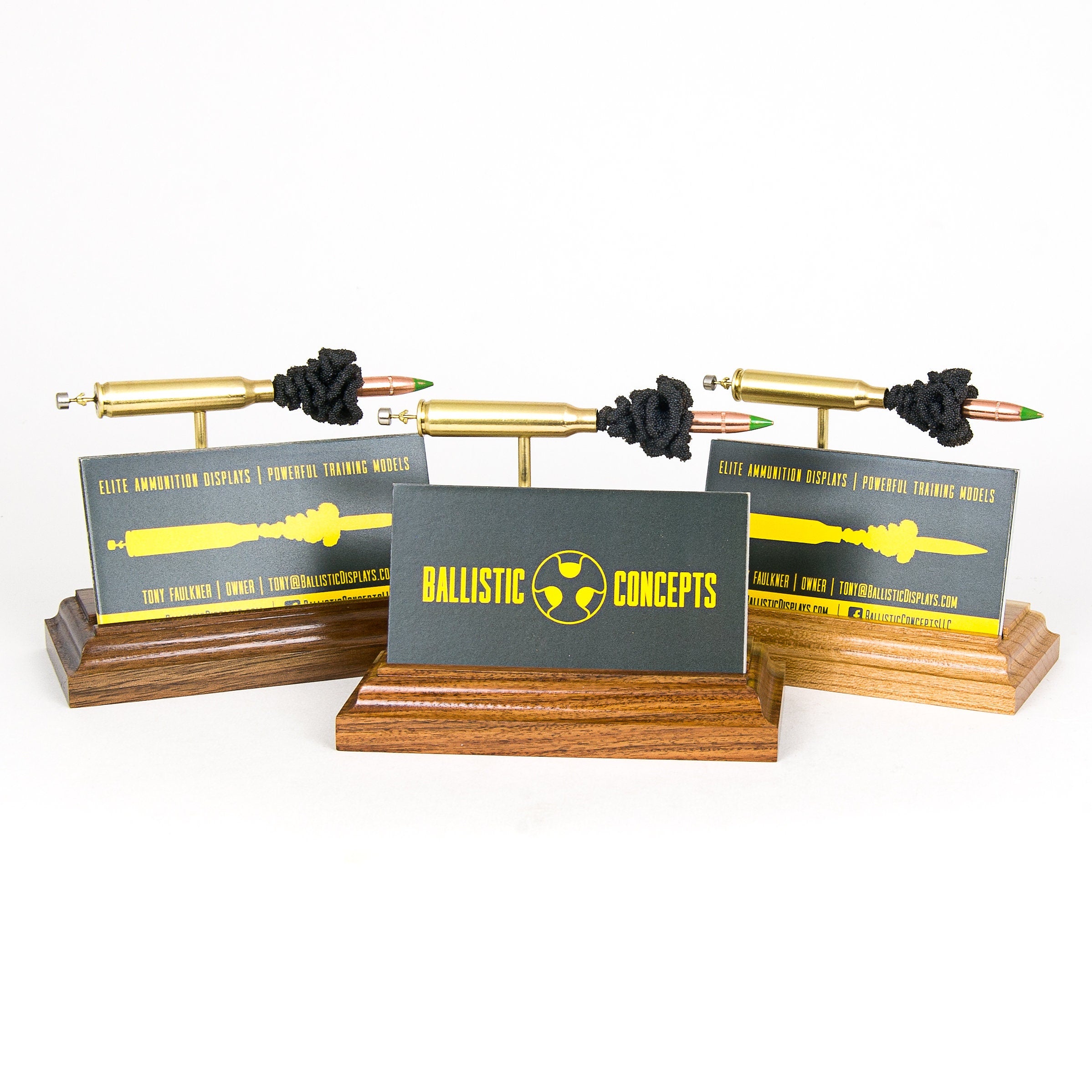 tactical business card holder inert cartridge display