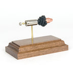 Inert 9mm Luger Hornady Critical Defense cartridge model hardwood base