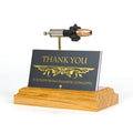 Expanded ammunition anatomy card holder for range counter display