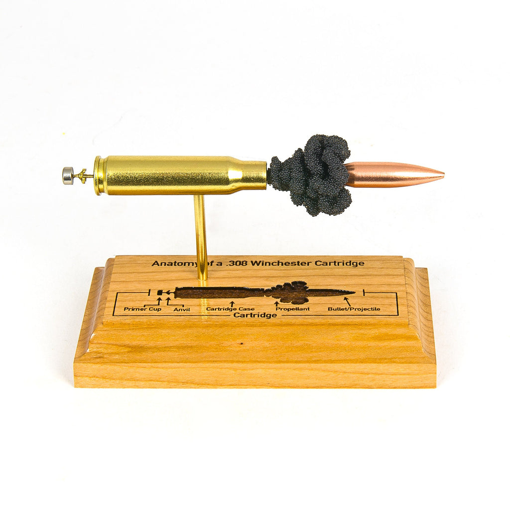 168gr Sierra MatchKing 308 anatomy display for hunters and reloaders