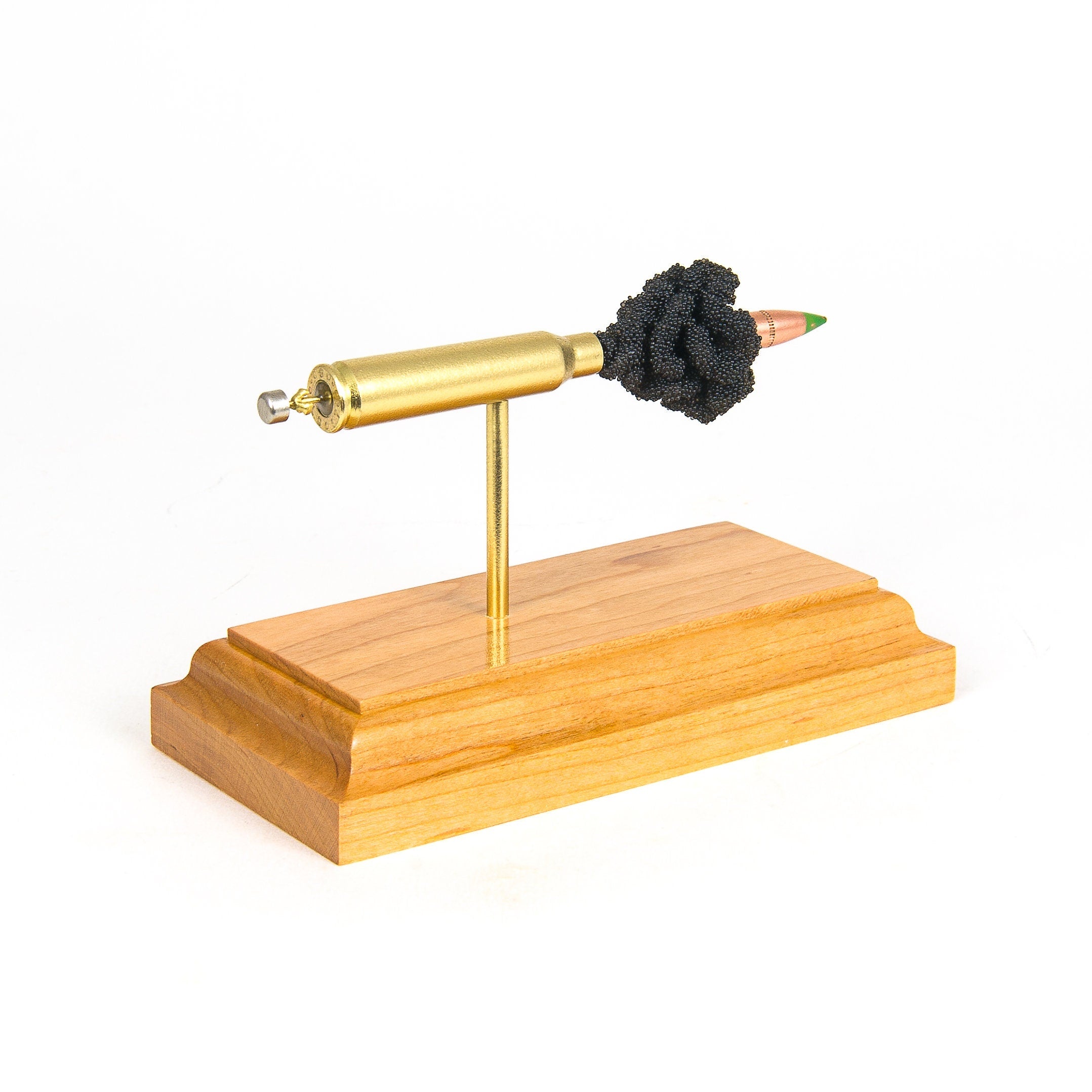 Inert 5.56x45mm M855 Green Tip ammunition anatomy model for AR-15 owners and collectors