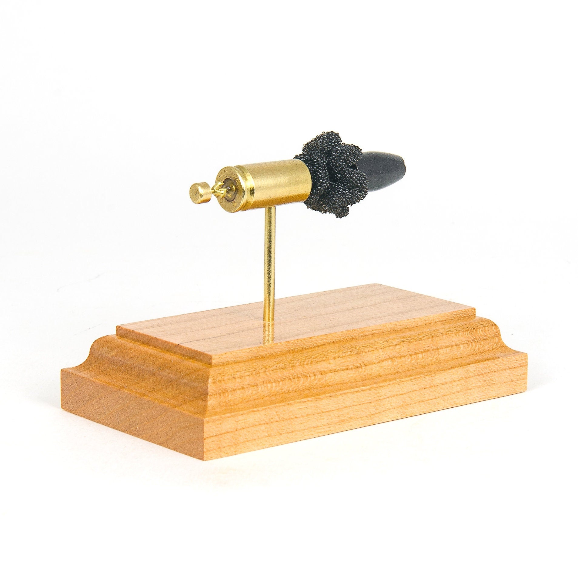 Handmade 9mm Luger cartridge training and collectible display