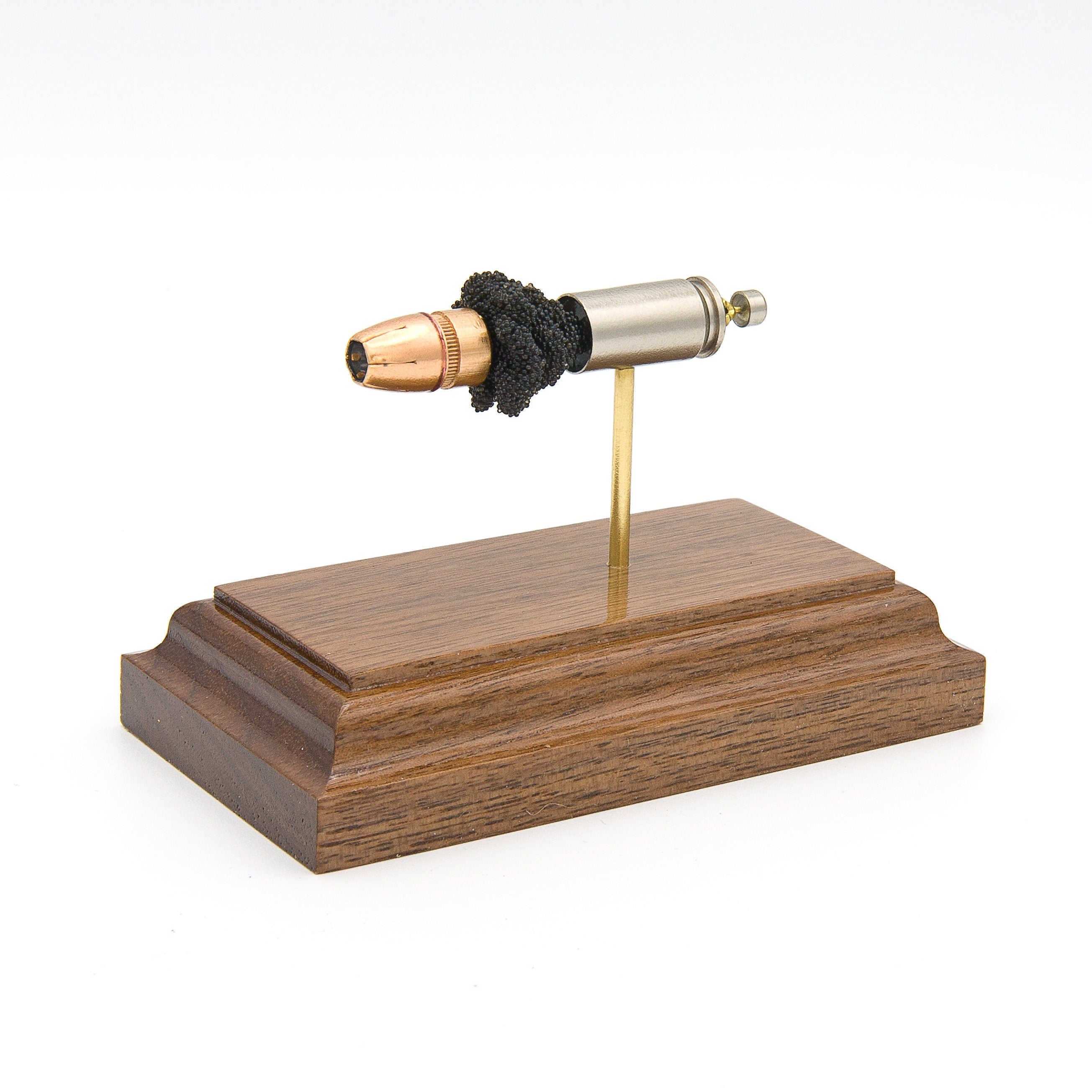 9mm 124 grain HST sectional cartridge display for law enforcement desk