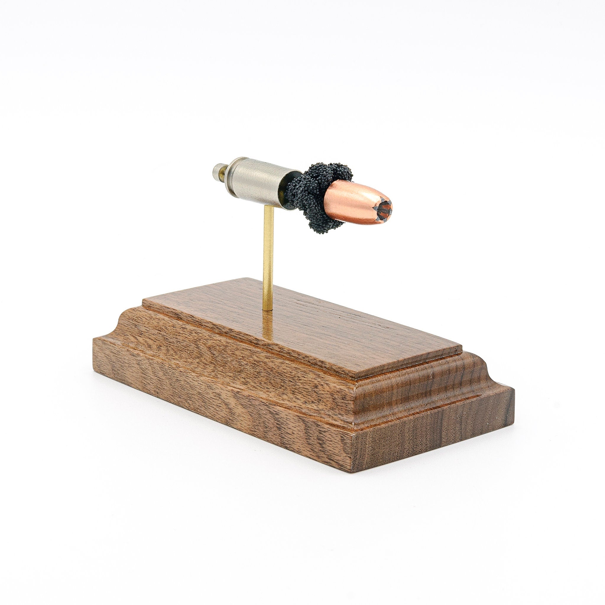 9mm +P cutaway cartridge model showing primer anvil case powder and 124gr Gold Dot GDHP bullet