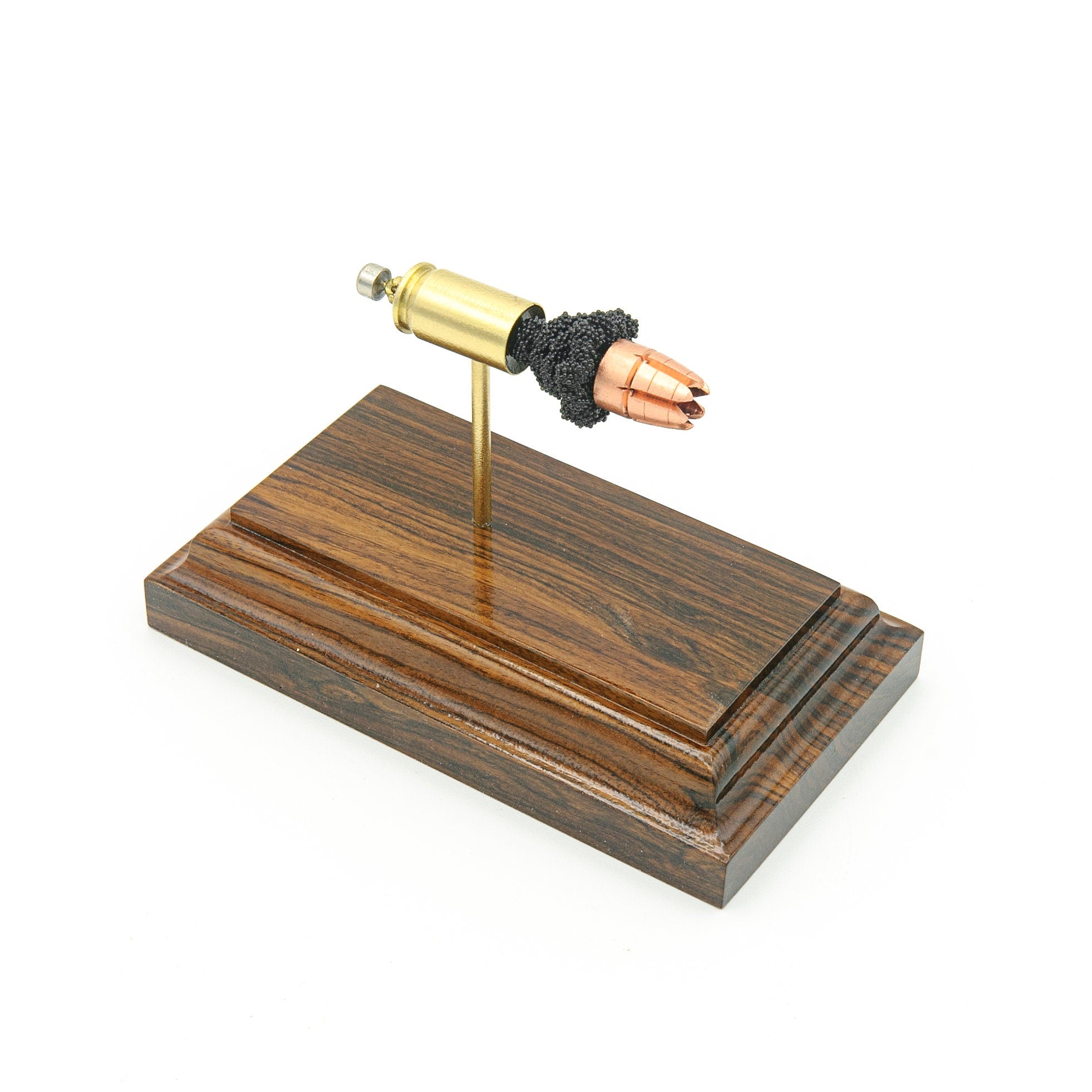 Exploded view of 380 ACP RIP solid copper bullet anatomy