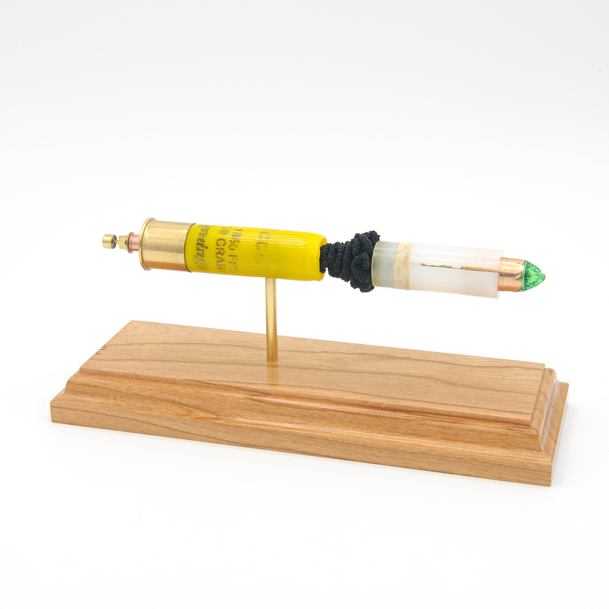 Exploded view of 20GA Remington 2-3/4 inch AccuTip slug shotshell