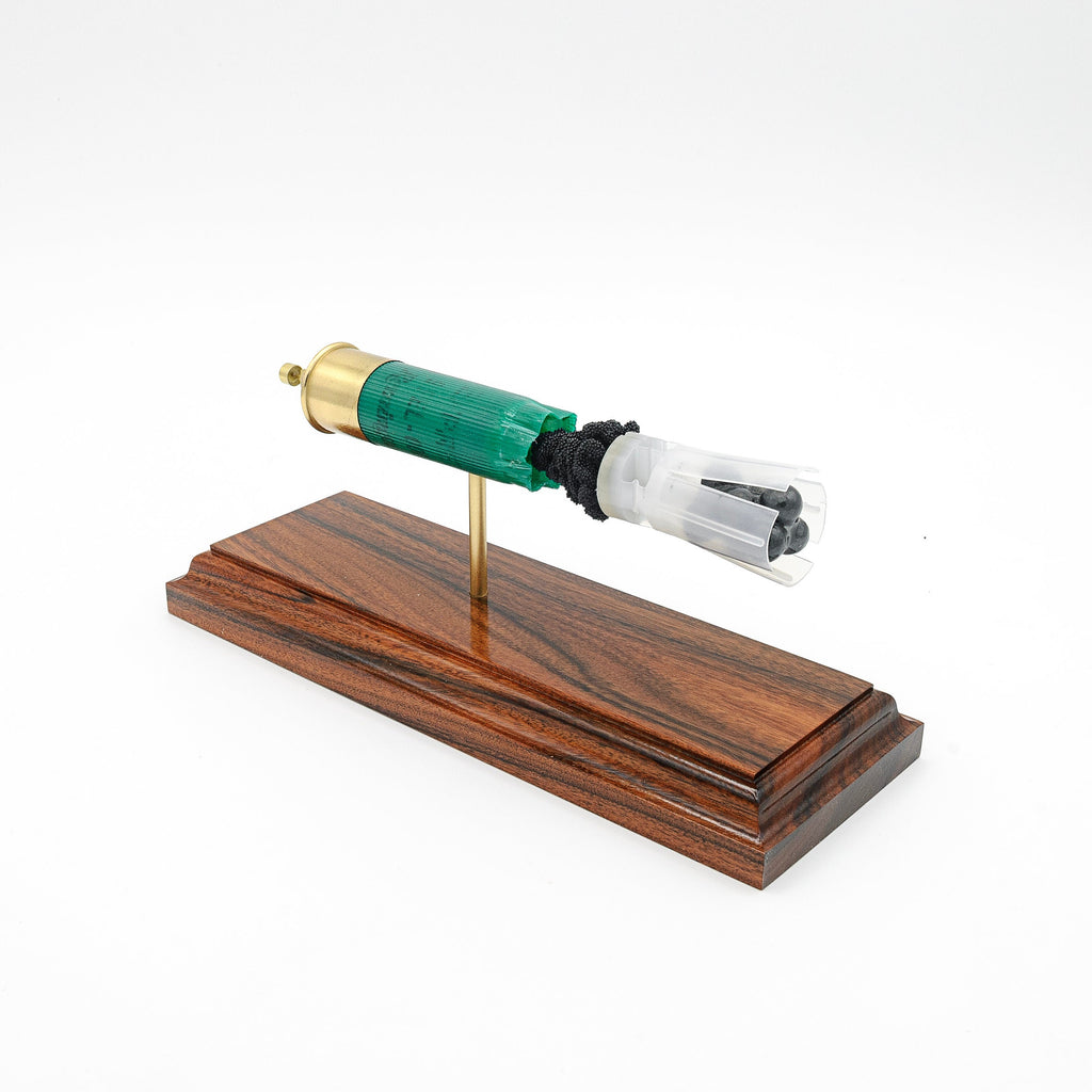 Inert 12 gauge Remington buckshot ammunition anatomy model