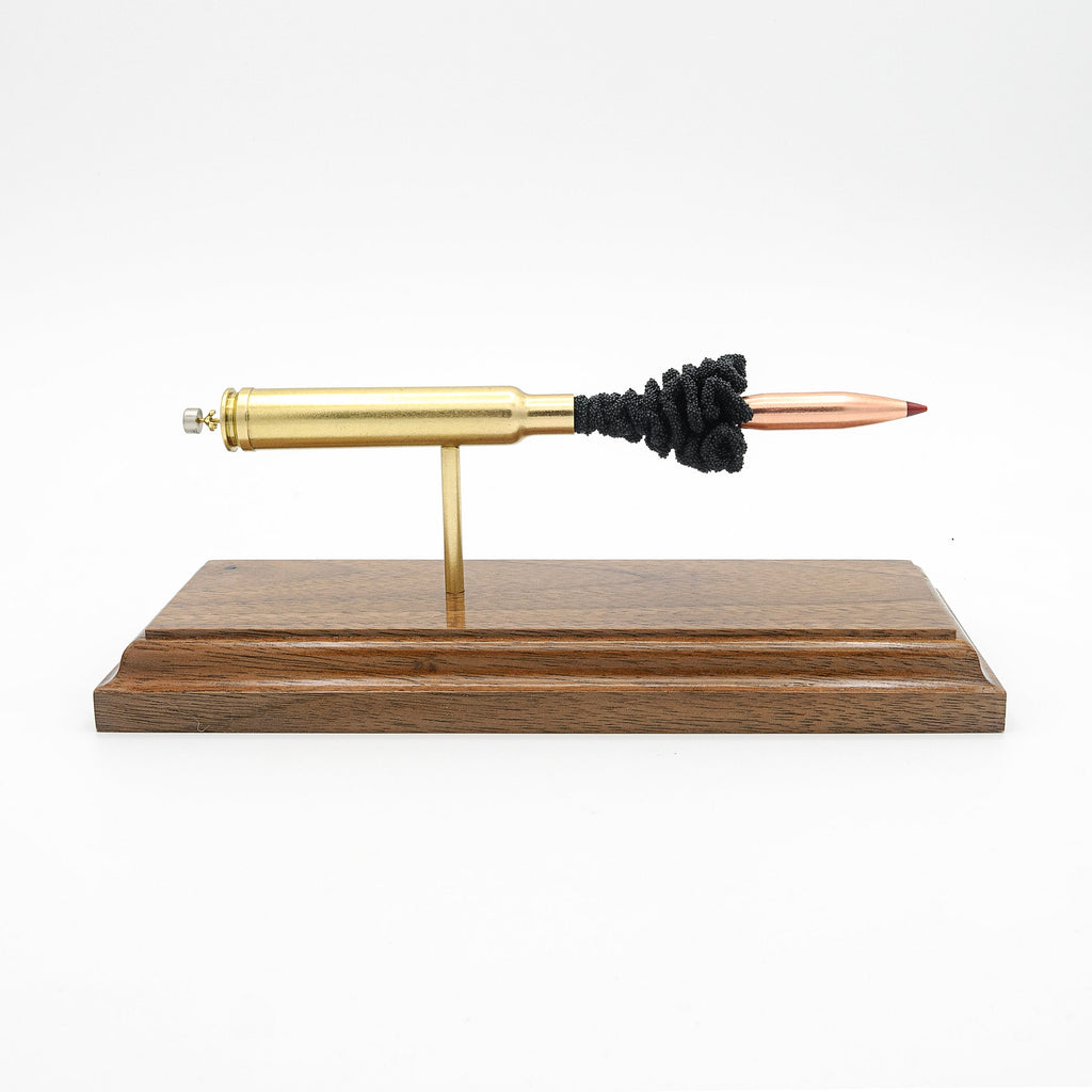 Handmade 300 Weatherby Magnum cartridge display for hunters