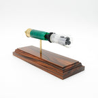 Expanded 12 gauge Remington buckshot shotshell display on Bolivian rosewood base