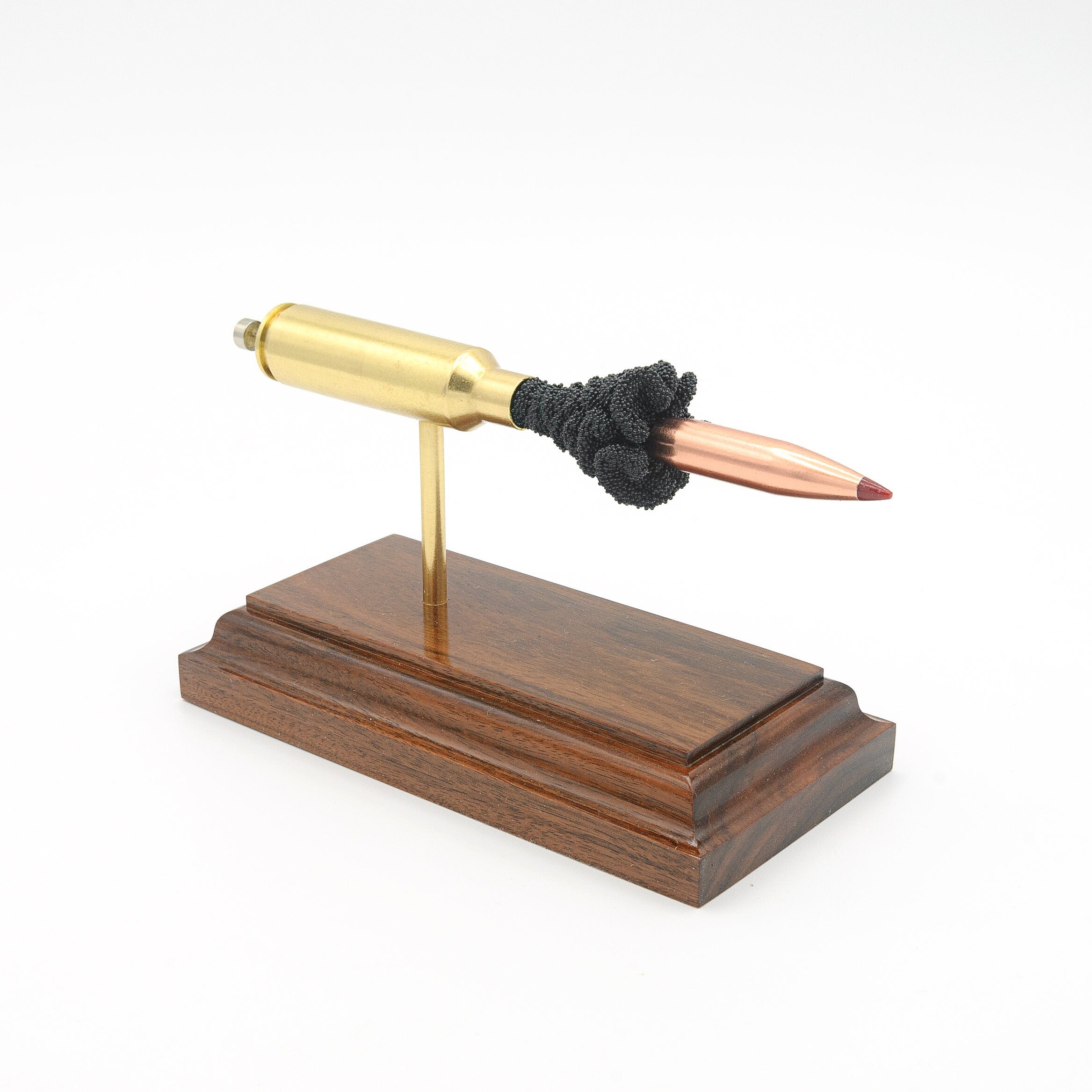 Exploded view of 300 Winchester Short Magnum ELD-X cartridge anatomy