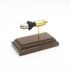 Sectioned 45 Auto SilverTip cartridge showing primer case powder and hollow point bullet aligned horizontally