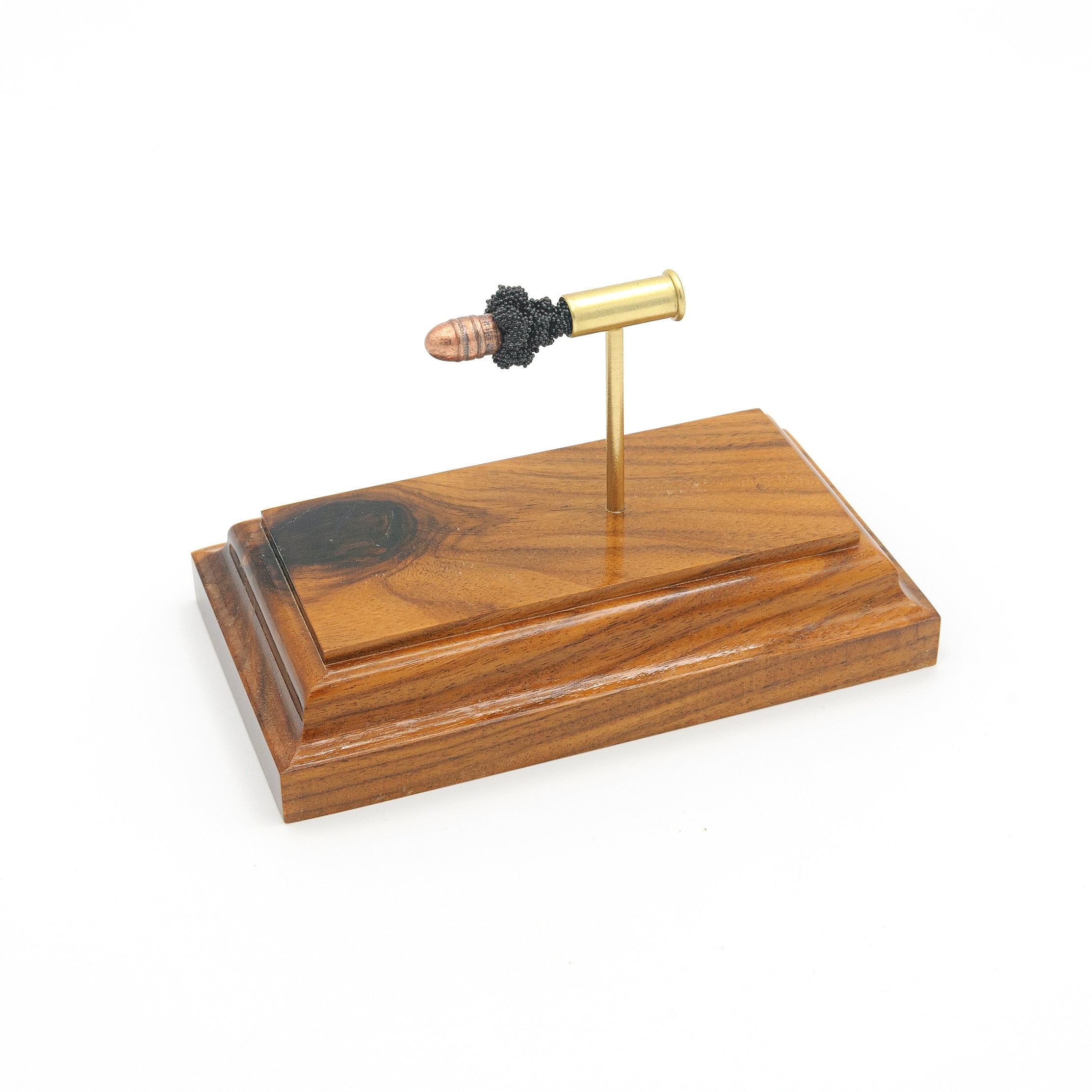 Exploded view of .22 Long rimfire cartridge anatomy