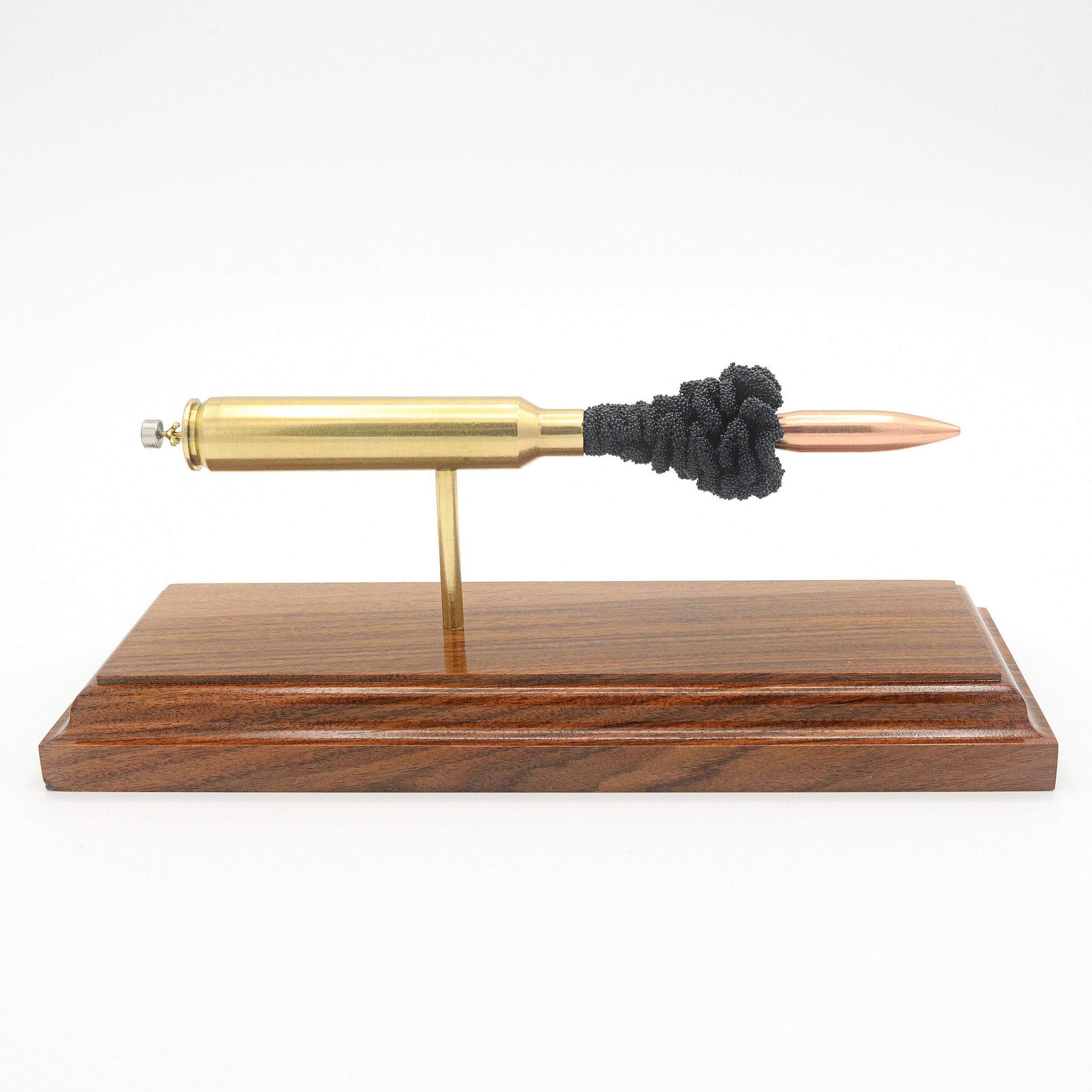 Handmade 300 RUM cartridge display for precision shooters