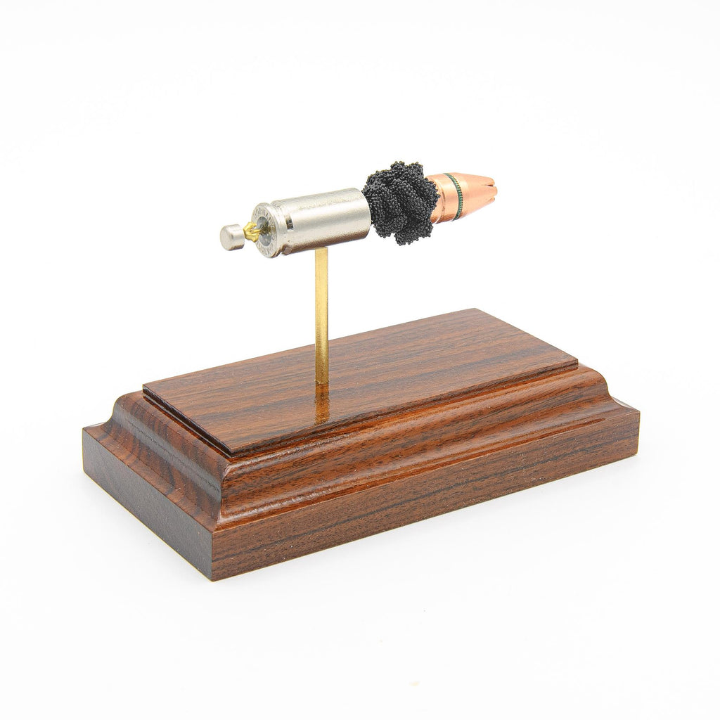 9mm 124 grain FlexLock sectional training display hardwood base