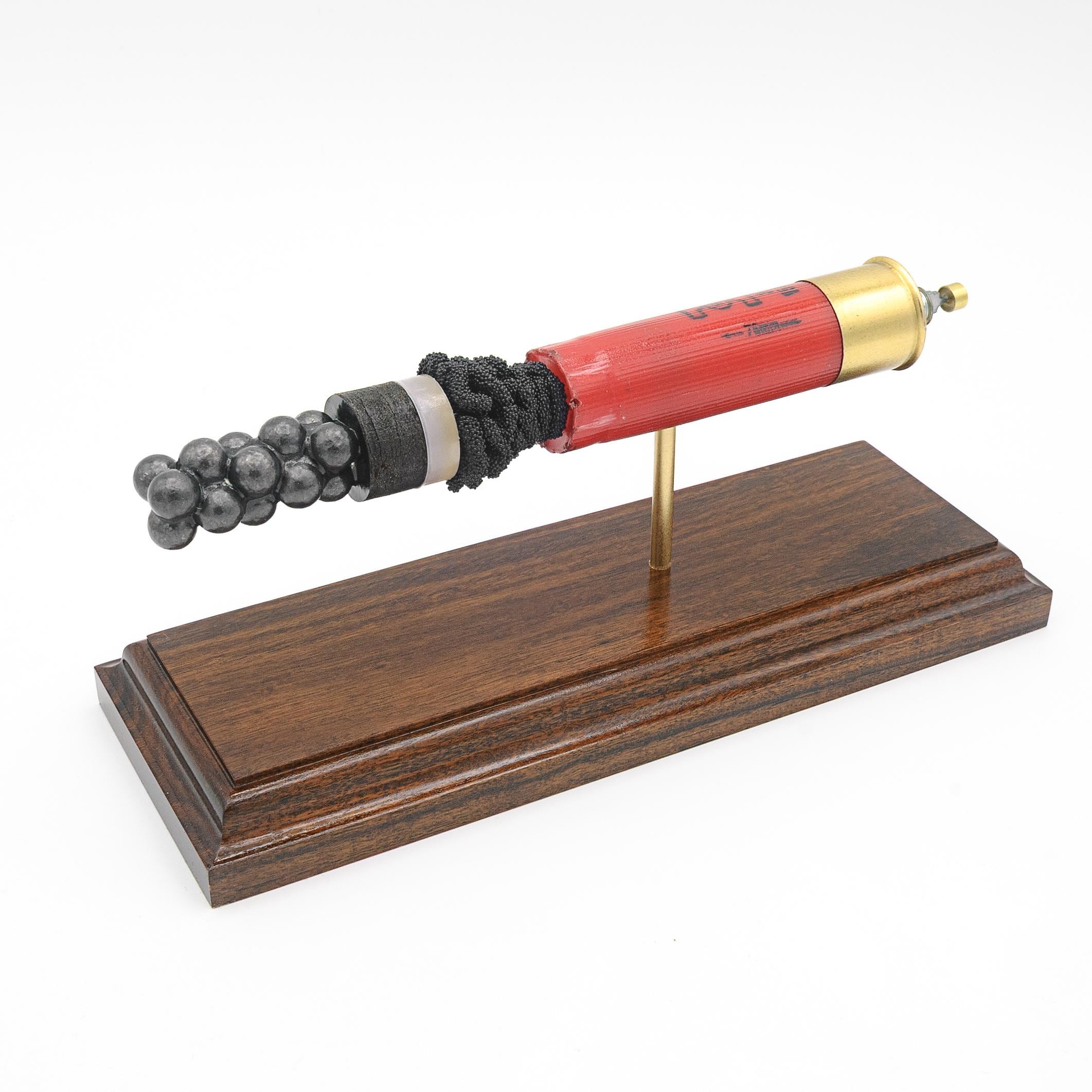 Exploded view of 12GA Winchester Super-X 3 inch 00 buck shotshell