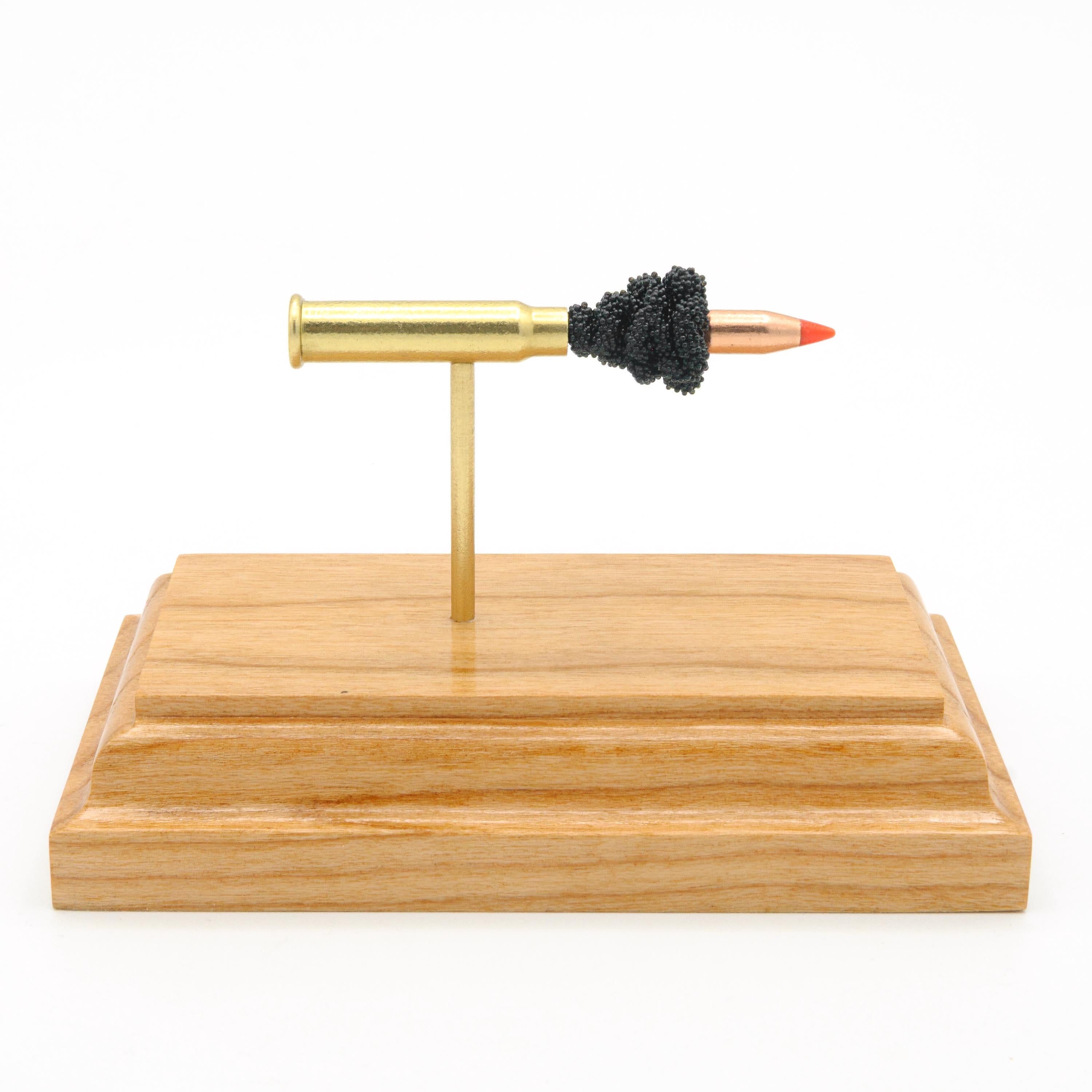 Handmade .17 HMR rimfire cartridge anatomy model